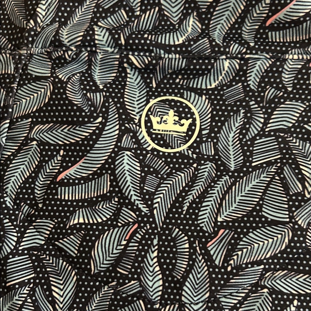 Peter Millar Blue Leaf Pattern Women's Utility Ja… - image 5